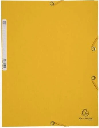 Exacompta Sammelmappe Colorspan 400g/m² mit Gummizug, A4, gelb