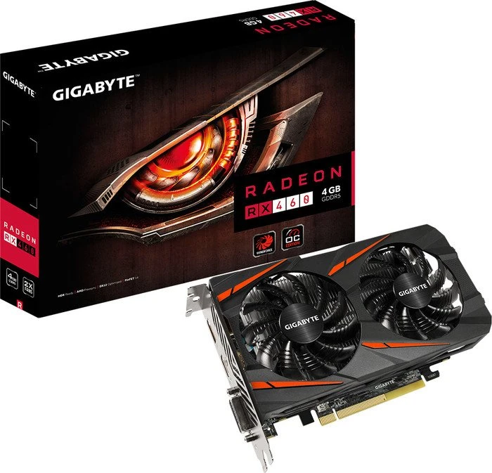 GIGABYTE Radeon RX 460 Windforce OC 4G, 4GB GDDR5, DVI, HDMI, DP