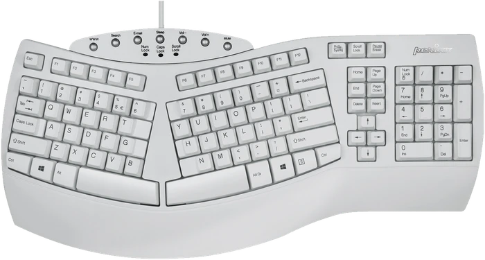 Perixx Periboard-512W, weiß, USB, DE