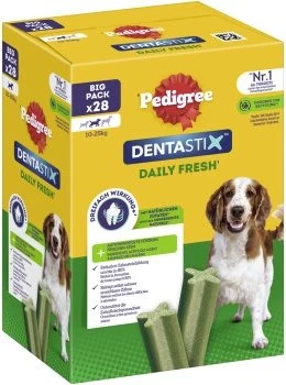 Pedigree DentaStix Fresh für mittelgrosse Hunde (10kg bis 25kg), 720g (4x 180g)
