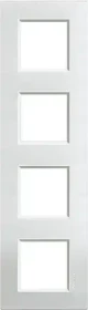 Bticino Livinglight Abdeckrahmen 4-fach, silber