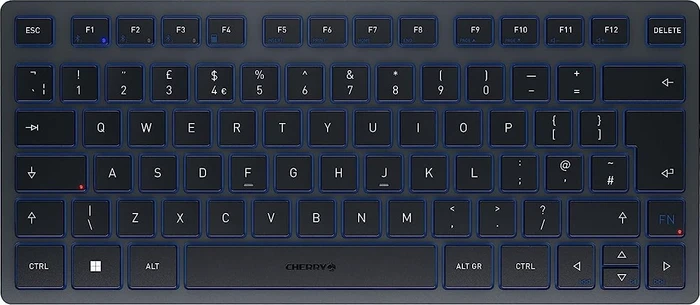 Cherry KW 7100 Mini BT, Slate Blue, Bluetooth, UK