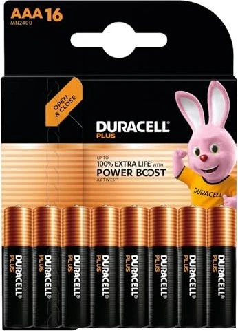 Duracell Plus Power Boost Micro AAA, 16er-Pack
