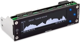 Aqua Computer aquaero 6 XT, 5.25" Pumpen- und Lüftersteuerung, 4-Kanal, schwarz/blau