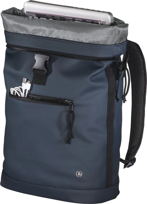 Hama Merida Roll-Top Notebook-Rucksack 15.6" dunkelblau