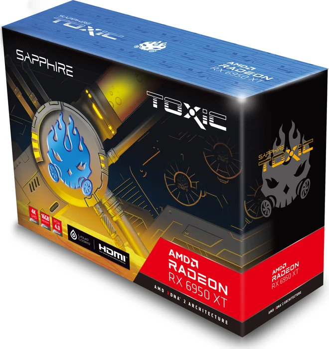 Sapphire Toxic Radeon RX 6950 XT Limited Edition, 16GB GDDR6, HDMI, 3x DP, lite retail