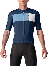 Castelli Prologo 7 Trikot kurzarm belgian blue/drive blue/silver (Herren)