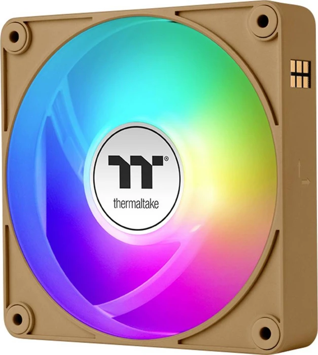Thermaltake CT140 EX ARGB Sync Gravel Sand, braun/weiß, 140mm, 3er-Pack