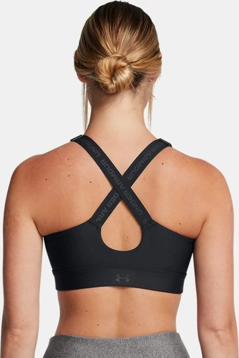 Under Armour Infinity 2.0 High Zip Sport-BH schwarz (Damen)