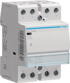 Hager Installationsschütz brummfrei 63A 4 Schließer 230V