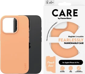 PanzerGlass Care Fashionable Case MagSafe für Apple iPhone 16 Pro Peach Fuzz