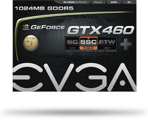 EVGA GeForce GTX 460 SSC+, 1GB GDDR5, 2x DVI, Mini HDMI