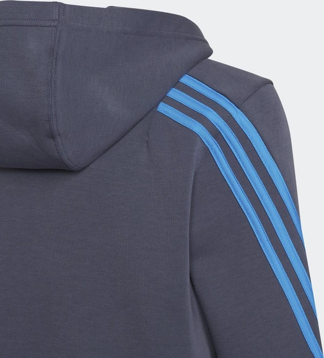 adidas Future Icons 3-Streifen Hoodie shadow navy/bright blue (Junior)
