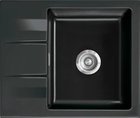 systemceram Genea 60 F Einbau Becken reversibel nero