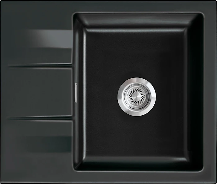 systemceram Genea 60 F Einbau Becken reversibel nero