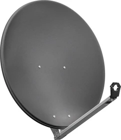 goobay 80cm Alu-Satellitenspiegel anthrazit