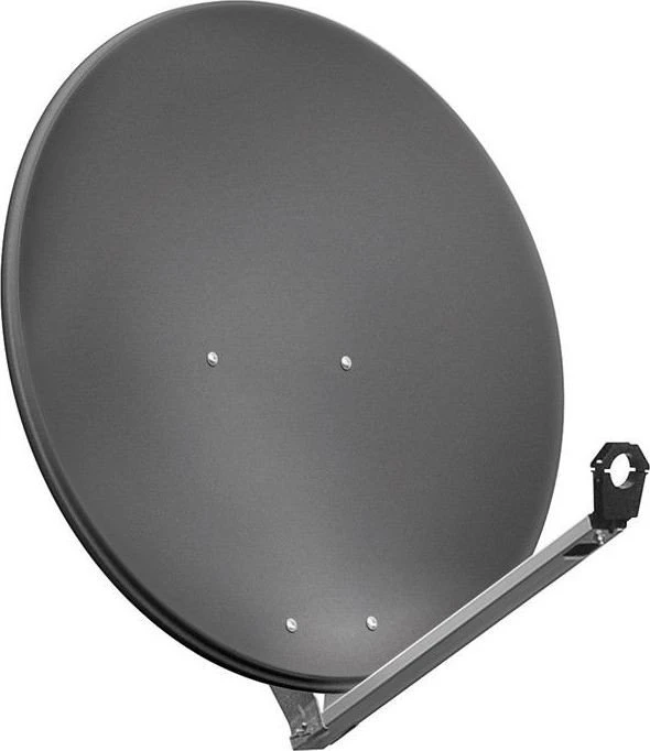goobay 80cm Alu-Satellitenspiegel anthrazit