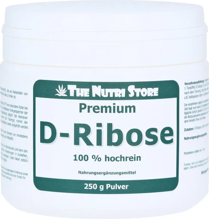 The Nutri Store D-Ribose 100% hochrein Pulver, 250g
