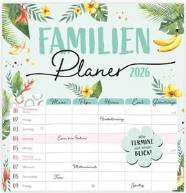 Trötsch Verlag Familienplaner Wandkalender 2026, Motiv