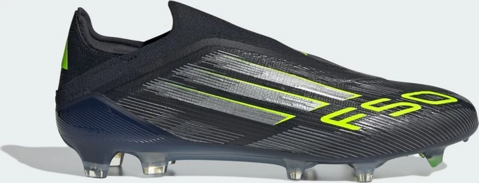 adidas F50 Elite Laceless FG core black/iron metallic/lucid lemon