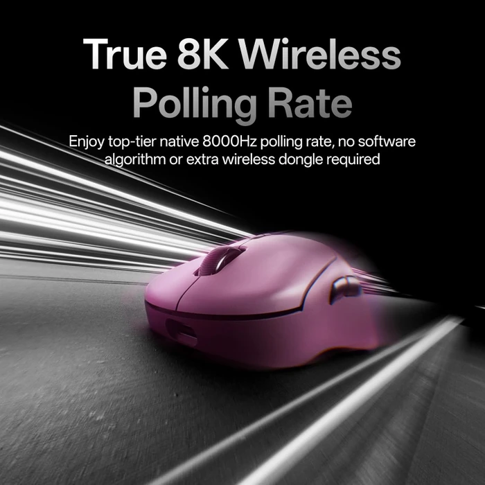 Rapoo VT3 Gen-2 8K Wireless Gaming Mouse violett, USB