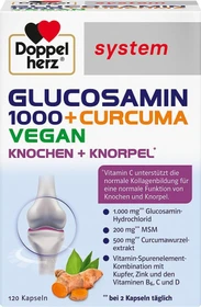Doppelherz system Glucosamin + Curcuma 1000 Kapseln vegan, 120 Stück