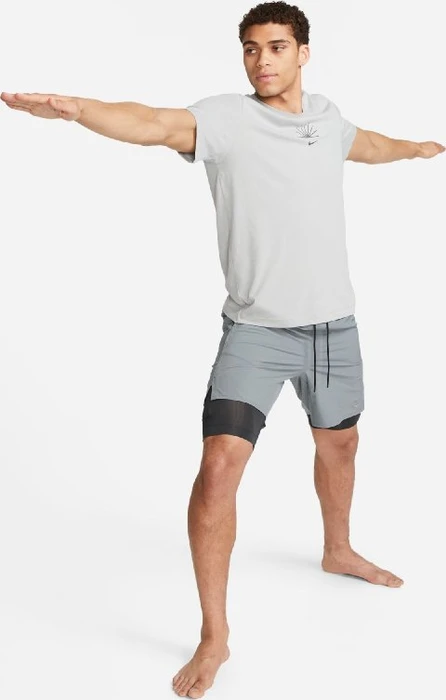 Nike Unlimited Dri-FIT 2-in-1 Hose kurz smoke grey/dark smoke grey/black (Herren)