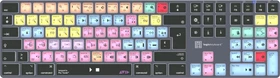 LogicKeyboard Titan Wireless Avid Pro Tools Mac, Titanium Gray, LEDs weiß, USB/Bluetooth, FR (LKB-PT-TM-FR)
