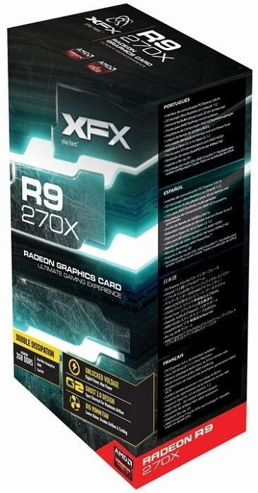 XFX Radeon R9 270X DD, 2GB GDDR5, 2x DVI, HDMI, DP