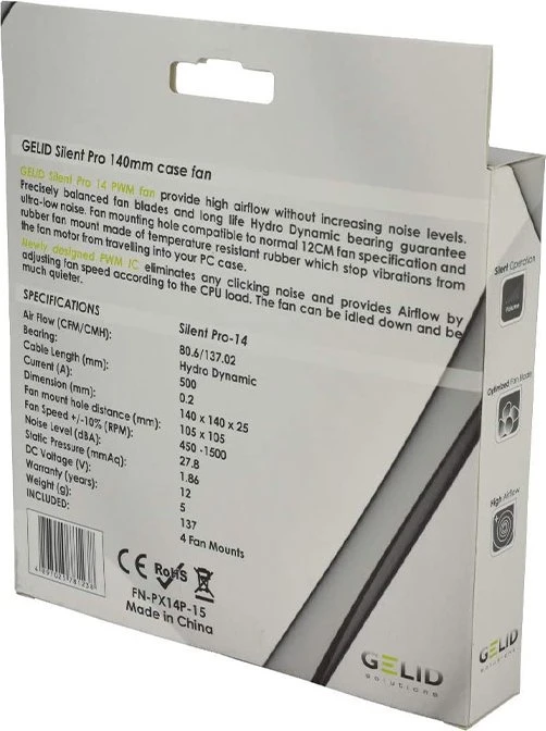 Gelid Solutions Silent Pro 14 PWM, 140mm