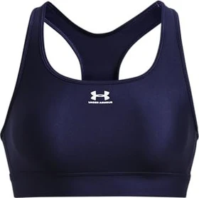 Under Armour HeatGear Armour Mid Sport-BH midnight navy/white (Damen)
