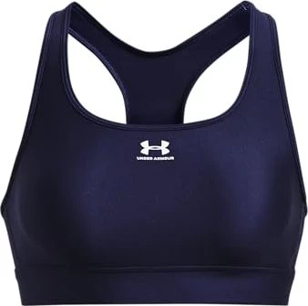 Under Armour HeatGear Armour Mid Sport-BH midnight navy/white (Damen)