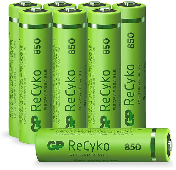 GP Batteries ReCyko Micro AAA NiMH 850mAh, 8er-Pack (12085AAAHCE-C8)