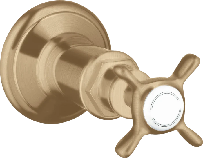 Hansgrohe AXOR Montreux Absperrventil Unterputz mit Kreuzgriff brushed bronze