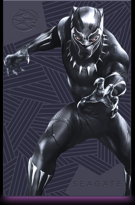 Seagate FireCuda Gaming HDD - Black Panther Special Edition, 2TB, +Rescue, USB 3.0 Micro-B