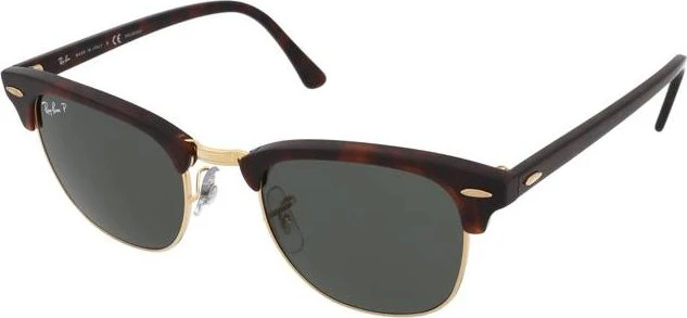 Ray-Ban RB3016 Clubmaster Classic 49mm gloss tortoise/green classic