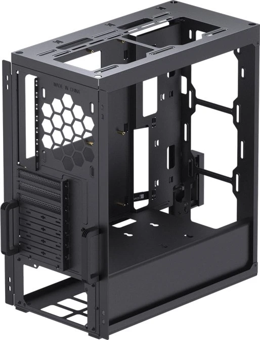 Jonsbo U6 Black, schwarz, Glasfenster