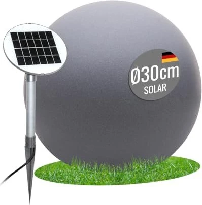 8 seasons design Shining Globe Solar 30cm grau