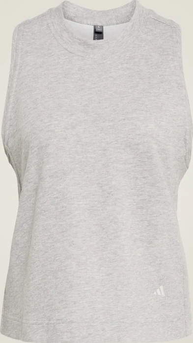 adidas by Stella McCartney Logo Funktionsshirt ärmellos medium grey heather/orbit grey (Damen)