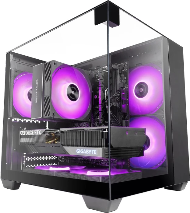 Mars Gaming MC-VISIONM Black, Glasfenster