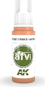 AK-Interactive 3rd Gen Acrylic Colors AFV Series british desert pink, 17ml