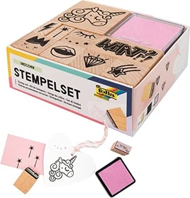 Folia Stempelset Unicorn, braun