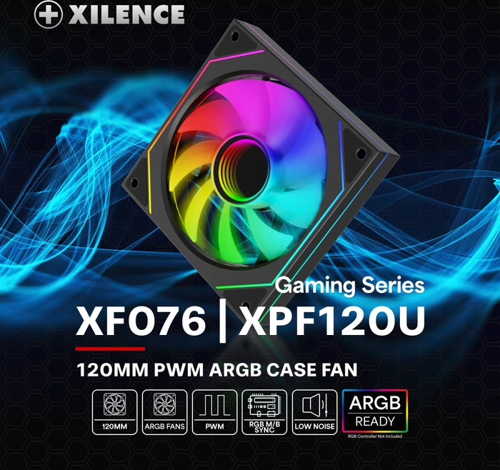Xilence Gaming Series XF076 ARGB, schwarz, 120mm