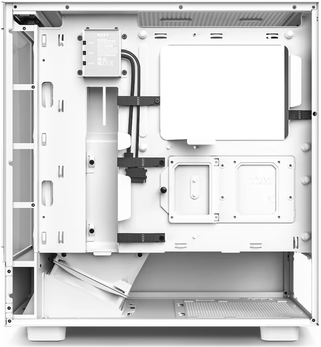 NZXT H5 Flow, weiß, Glasfenster