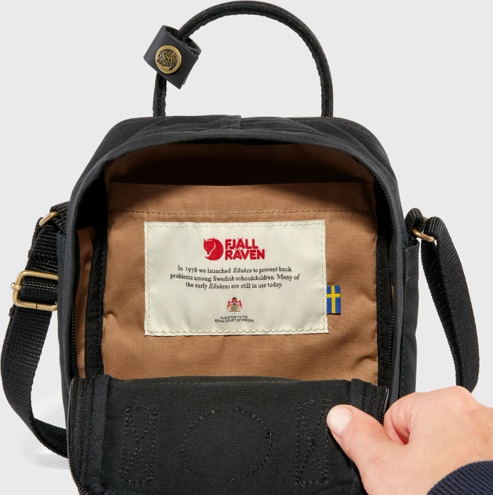 Fjällräven Kanken No. 2 Sling Black Umhängetasche schwarz