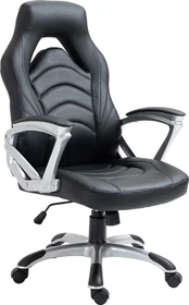 CLP Foxton Kunstleder Gamingstuhl, schwarz