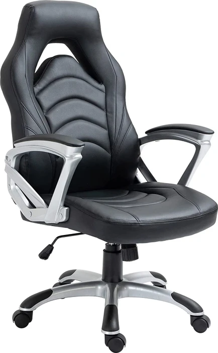 CLP Foxton Kunstleder Gamingstuhl, schwarz