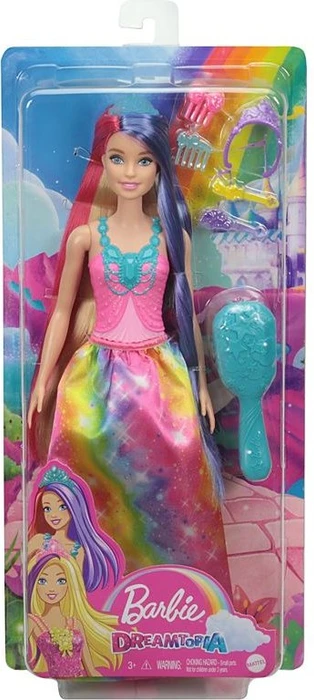Mattel Barbie - Dreamtopia Regenbogen Prinzessin mit extralangen Fantasiehaaren