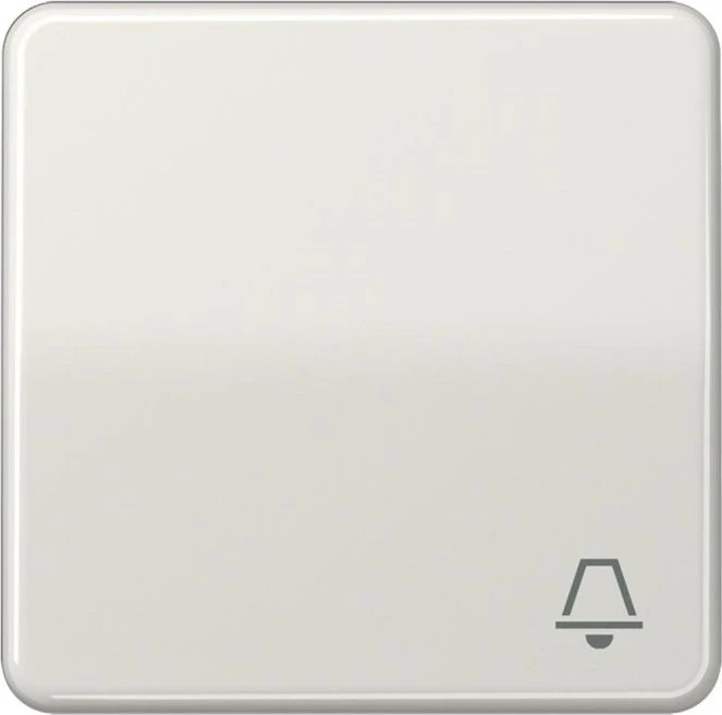 Jung Serie CD Wippe Duroplast mit Symbol "Klingel", lichtgrau
