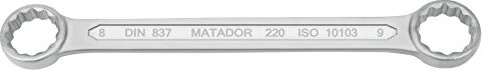 Matador 0220 Doppelringschlüssel, 8/9x115mm